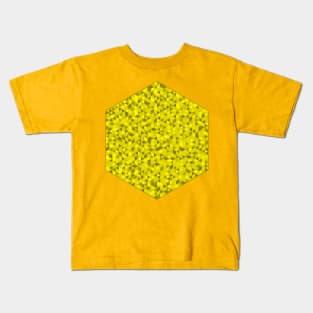 isometric yellow triangles in hexagon Kids T-Shirt